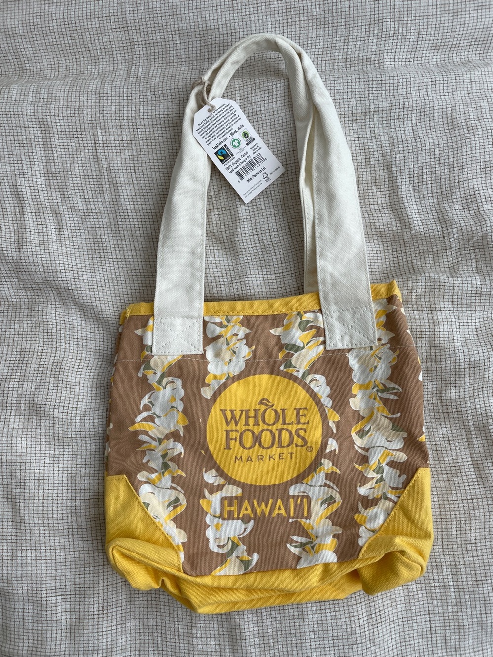 Aloha Co. x Whole Foods hawaiian floral mini tote bag - Picture 1 of 3